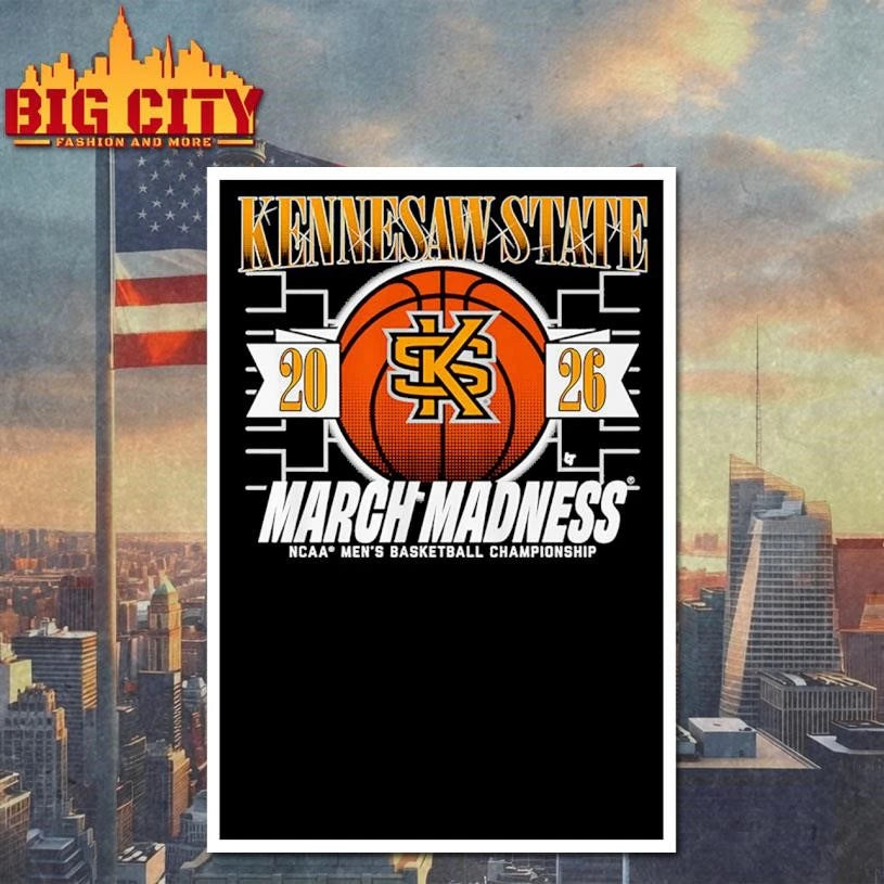 Kennesaw State Owls MBB 2026 March Madness - Adult & Kids T-Shirts, Sweatshirts & Hoodies apparel design preview 4