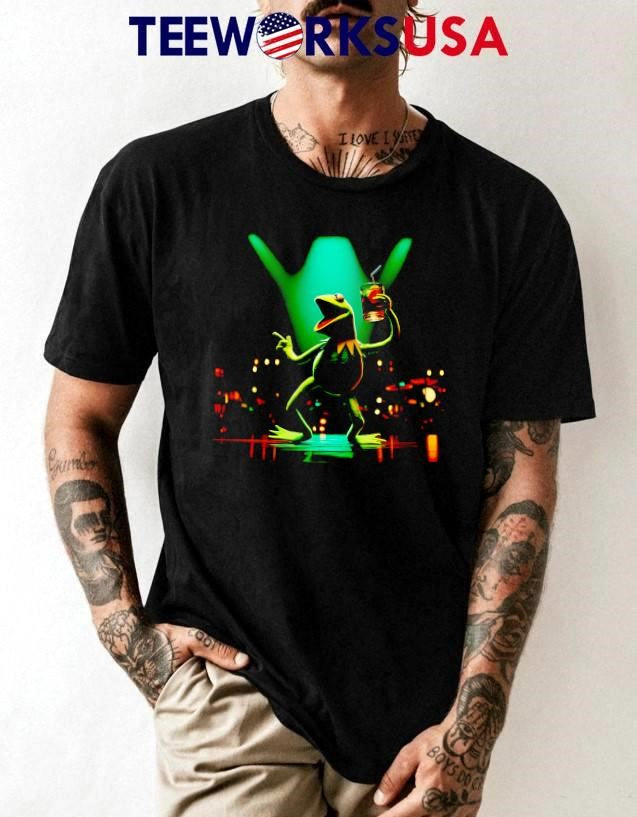 Kermit The Frog stage lights - Adult & Kids T-Shirts, Sweatshirts & Hoodies apparel design preview 1