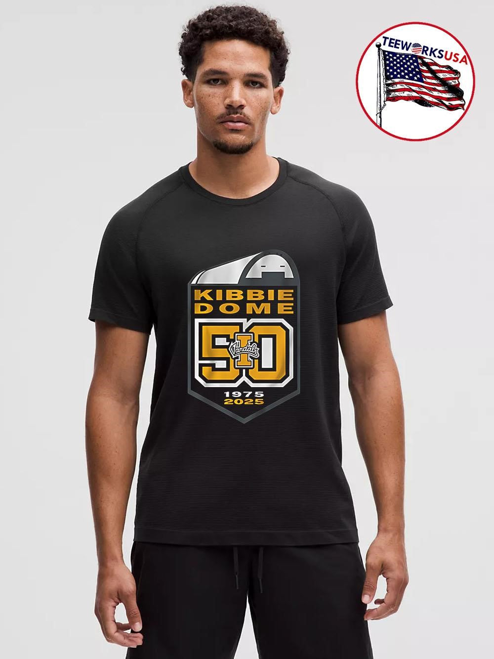 Kibbie Dome 50 Vandals 1975-2025 Idaho College - Adult & Kids T-Shirts, Sweatshirts & Hoodies apparel design preview 1