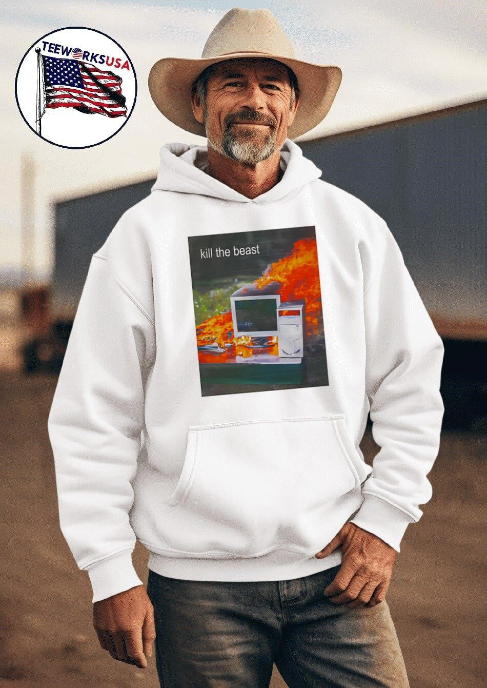 Kill The Beast Duel Monitors - Adult & Kids T-Shirts, Sweatshirts & Hoodies apparel design preview 2
