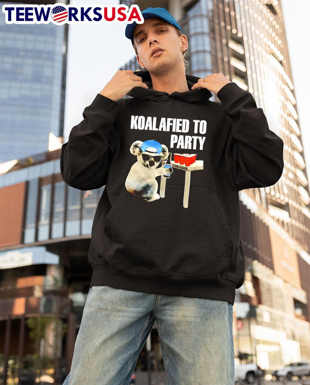 Koalafied to party beer - Adult & Kids T-Shirts, Sweatshirts & Hoodies apparel design preview 3