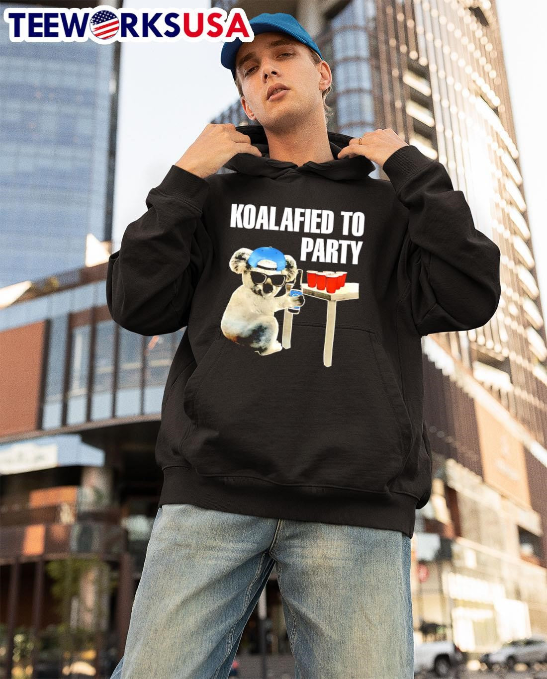Koalafied to party beer - Adult & Kids T-Shirts, Sweatshirts & Hoodies apparel design preview 3