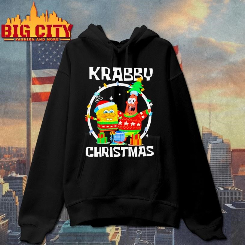 Krabby Christmas Cartoon - Adult & Kids T-Shirts, Sweatshirts & Hoodies apparel design preview 2