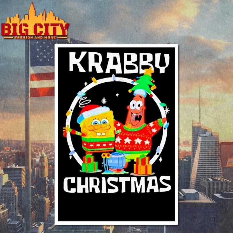 Krabby Christmas Cartoon - Adult & Kids T-Shirts, Sweatshirts & Hoodies apparel design preview 4