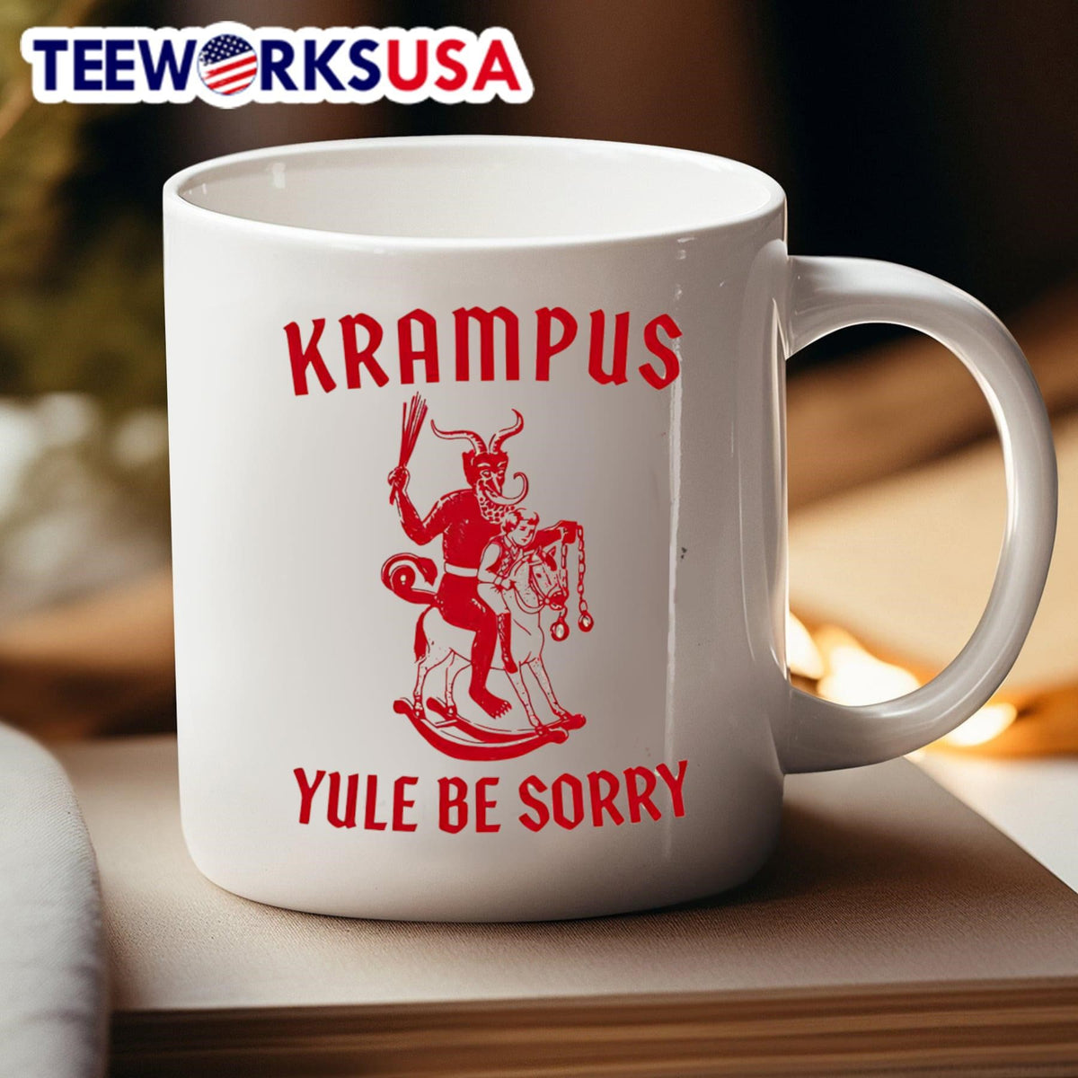 Krampus Yule Be Sorry - Adult & Kids T-Shirts, Sweatshirts & Hoodies apparel design preview 4