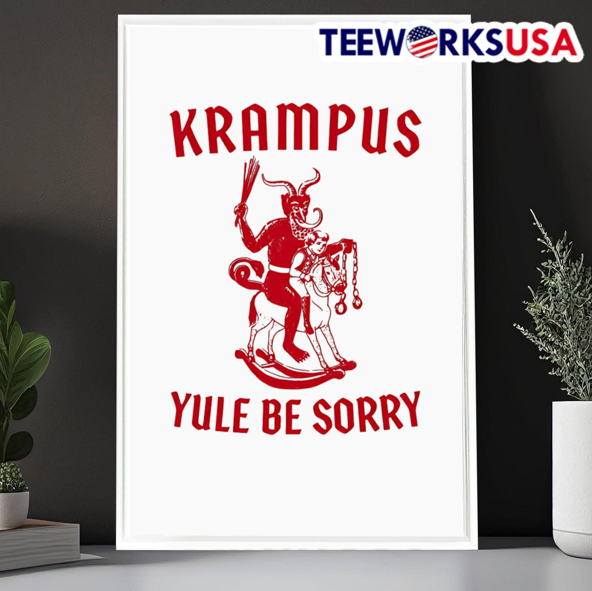 Krampus Yule Be Sorry - Adult & Kids T-Shirts, Sweatshirts & Hoodies apparel design preview 6