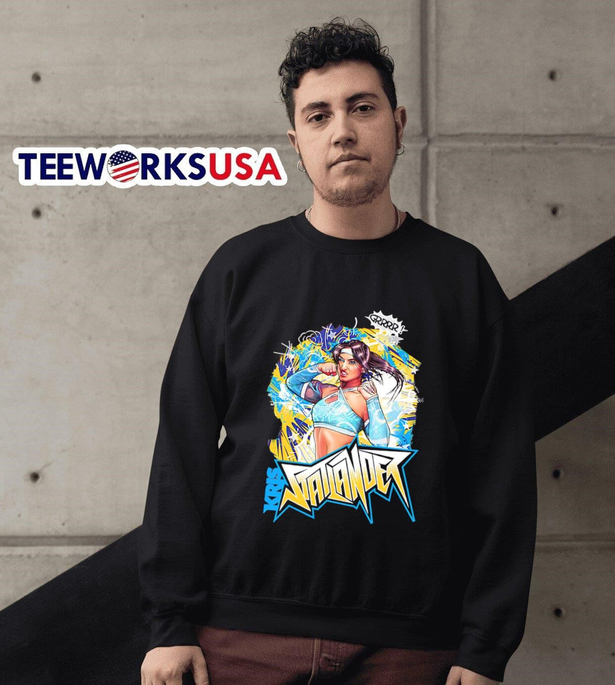 Kris Statlander graphic - Adult & Kids T-Shirts, Sweatshirts & Hoodies apparel design preview 6