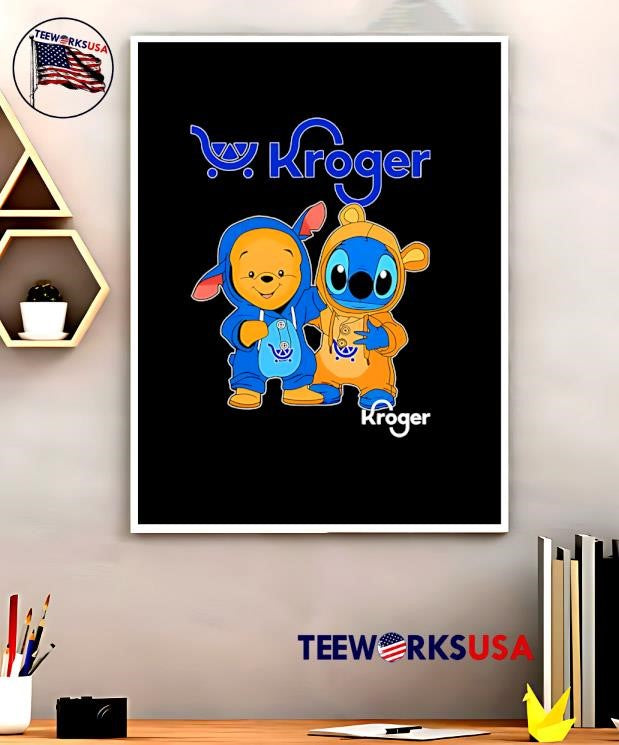 Kroger pooh and stitch friends - Adult & Kids T-Shirts, Sweatshirts & Hoodies apparel design preview 5
