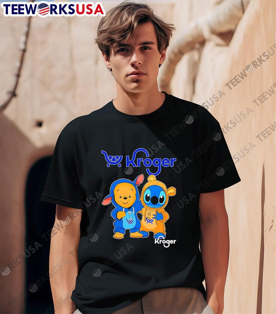 Kroger pooh and stitch friends - Adult & Kids T-Shirts, Sweatshirts & Hoodies apparel design preview 1