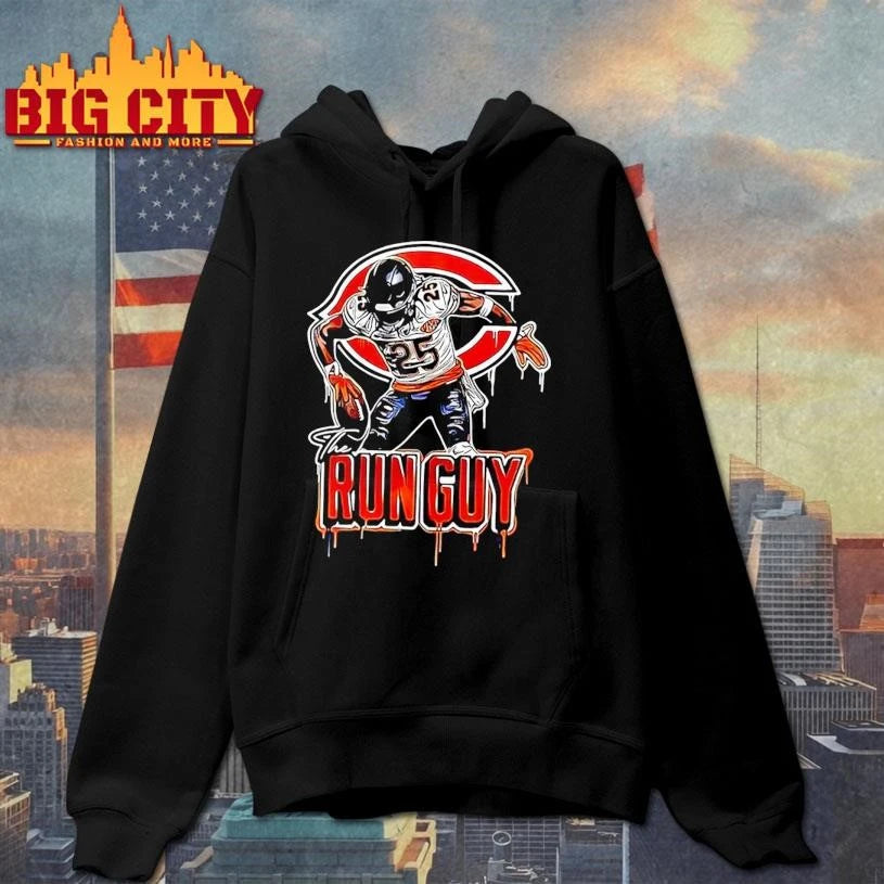 Kyle Monangai The Run Guy Chicago Bears Football - Adult & Kids T-Shirts, Sweatshirts & Hoodies apparel design preview 2