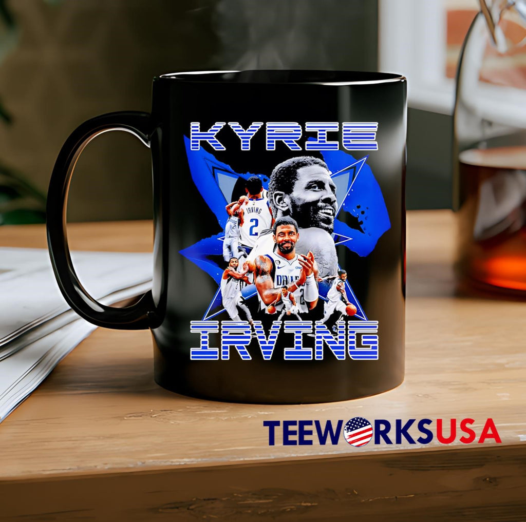 Kyrie Irving Dallas Mavericks star retro - Adult & Kids T-Shirts, Sweatshirts & Hoodies apparel design preview 2