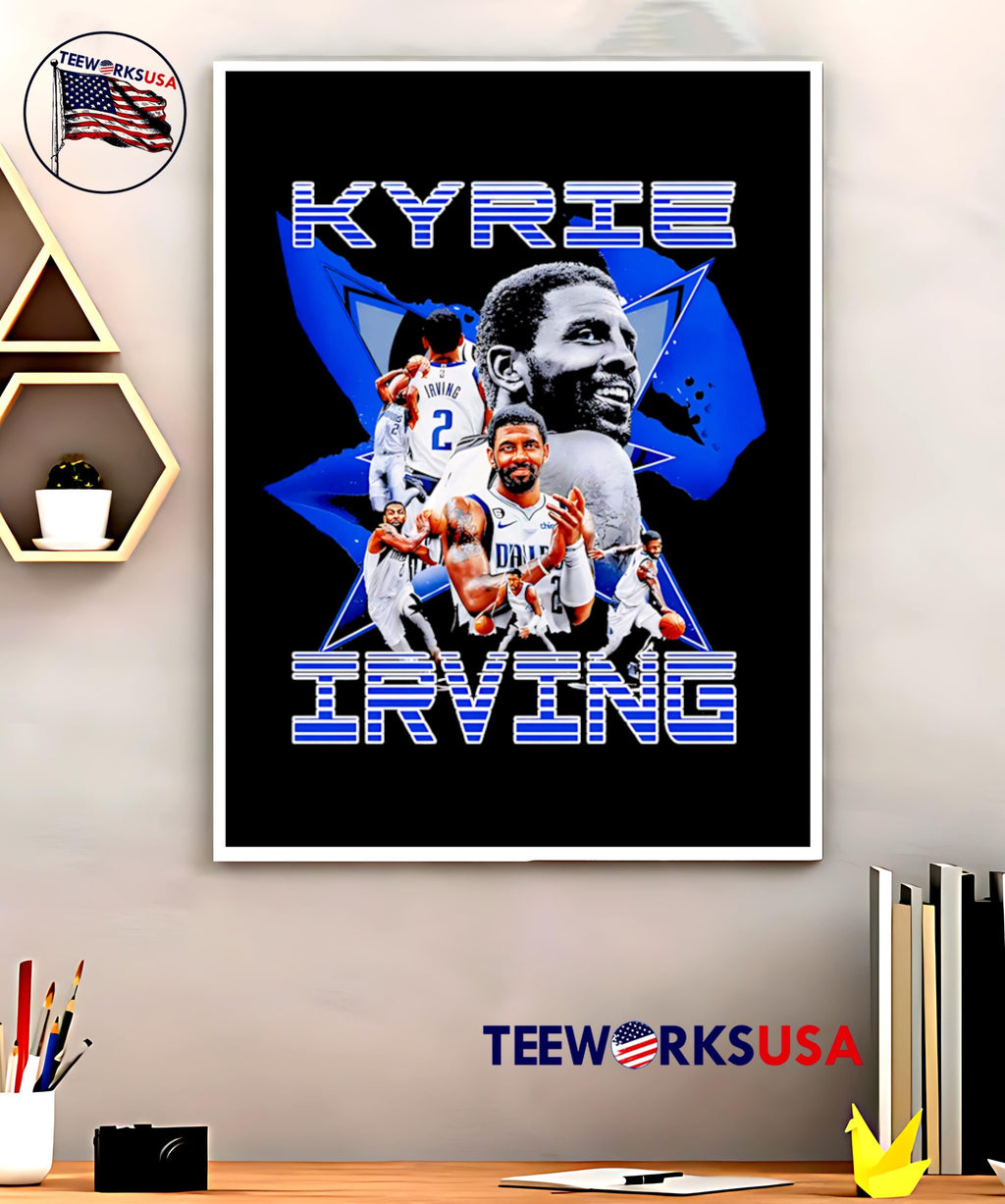 Kyrie Irving Dallas Mavericks star retro - Adult & Kids T-Shirts, Sweatshirts & Hoodies apparel design preview 5
