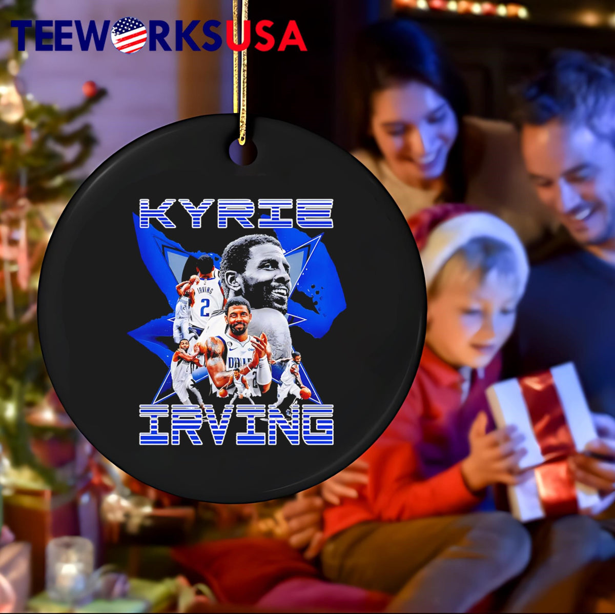 Kyrie Irving Dallas Mavericks star retro - Adult & Kids T-Shirts, Sweatshirts & Hoodies apparel design preview 4