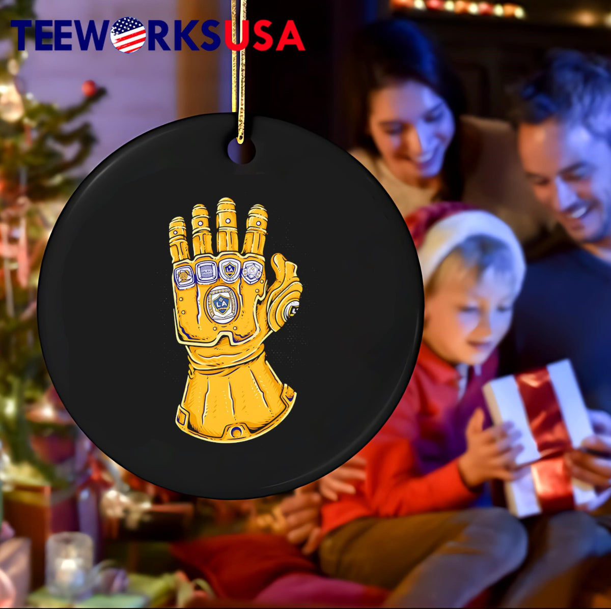 LA Galaxy robot hand rings - Adult & Kids T-Shirts, Sweatshirts & Hoodies apparel design preview 4