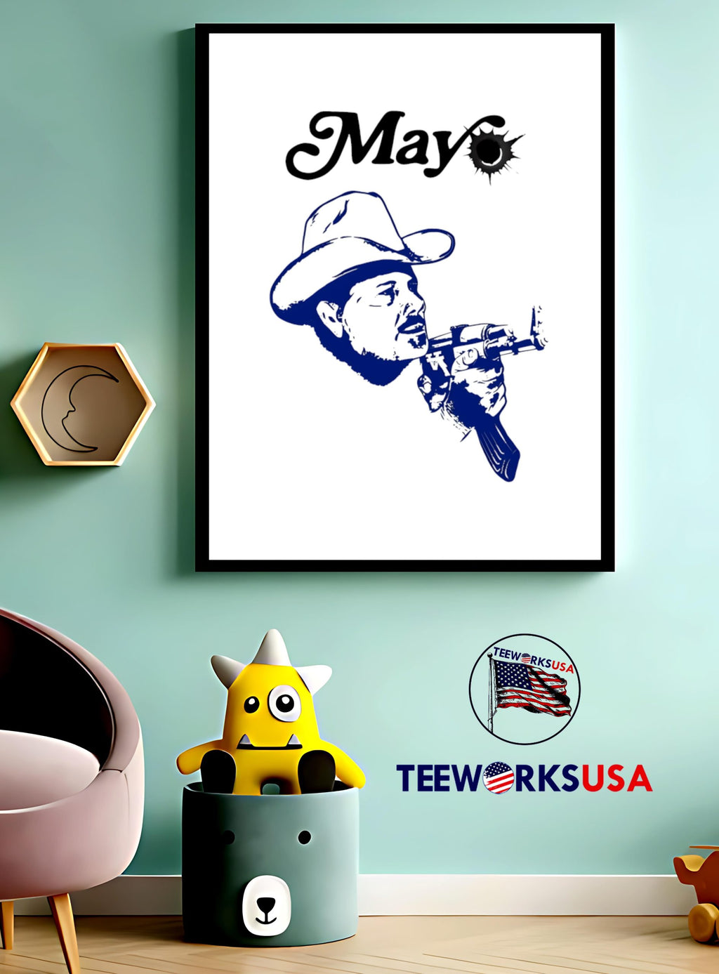 LA Glock Don May 0 - Adult & Kids T-Shirts, Sweatshirts & Hoodies apparel design preview 3