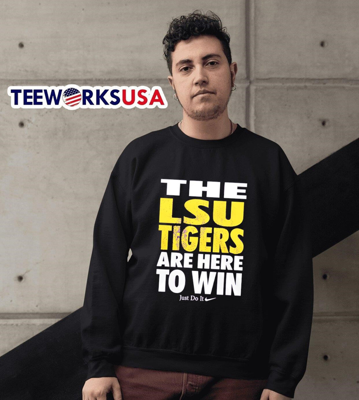 LSU Tigers are here to win - Adult & Kids T-Shirts, Sweatshirts & Hoodies apparel design preview 6
