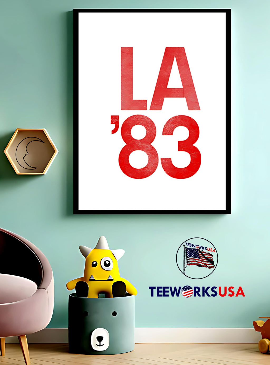 La '83 Garage Sessions - Adult & Kids T-Shirts, Sweatshirts & Hoodies apparel design preview 3