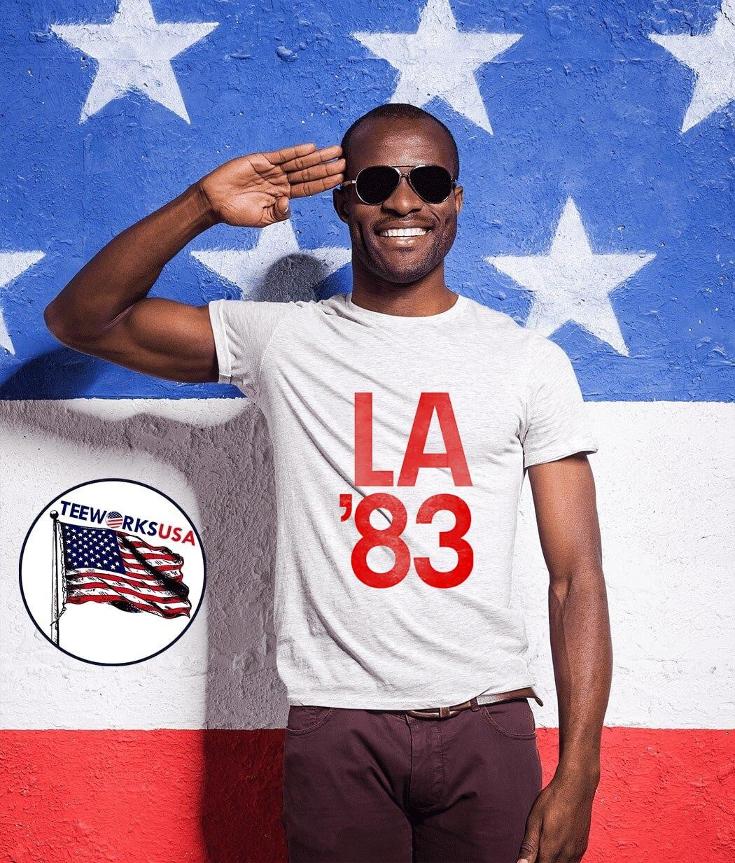 La '83 Garage Sessions - Adult & Kids T-Shirts, Sweatshirts & Hoodies apparel design preview 1