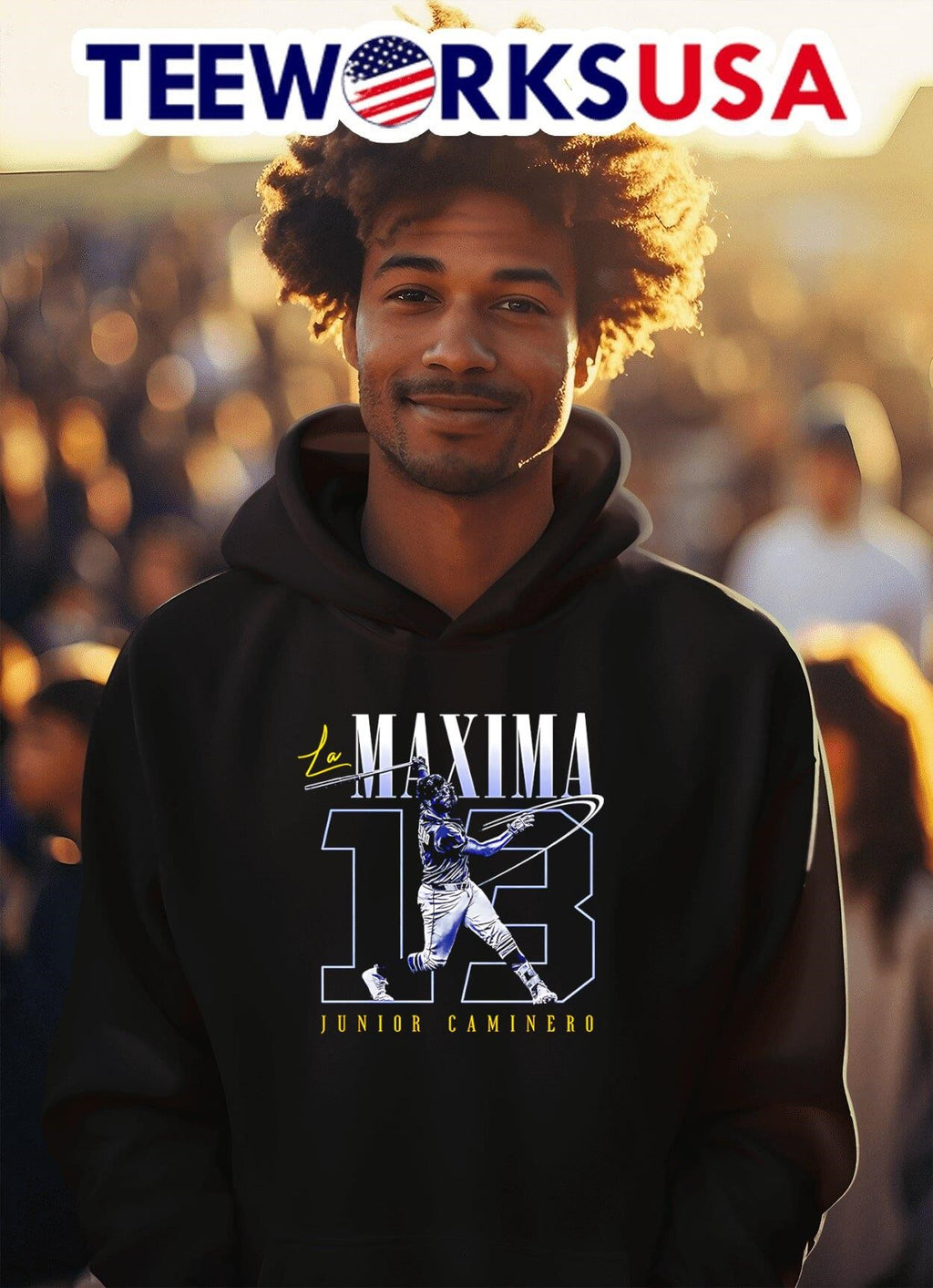 La Maxima Junior Caminero - Adult & Kids T-Shirts, Sweatshirts & Hoodies apparel design preview 2