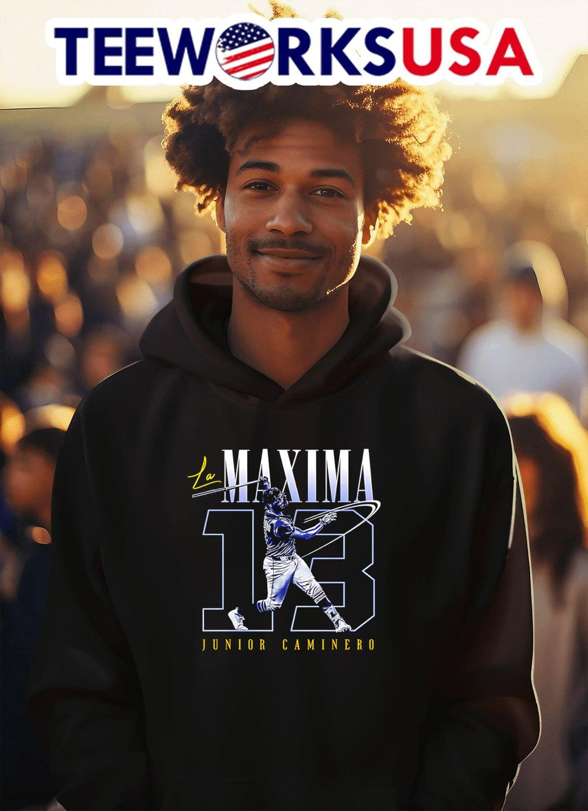 La Maxima Junior Caminero - Adult & Kids T-Shirts, Sweatshirts & Hoodies apparel design preview 2