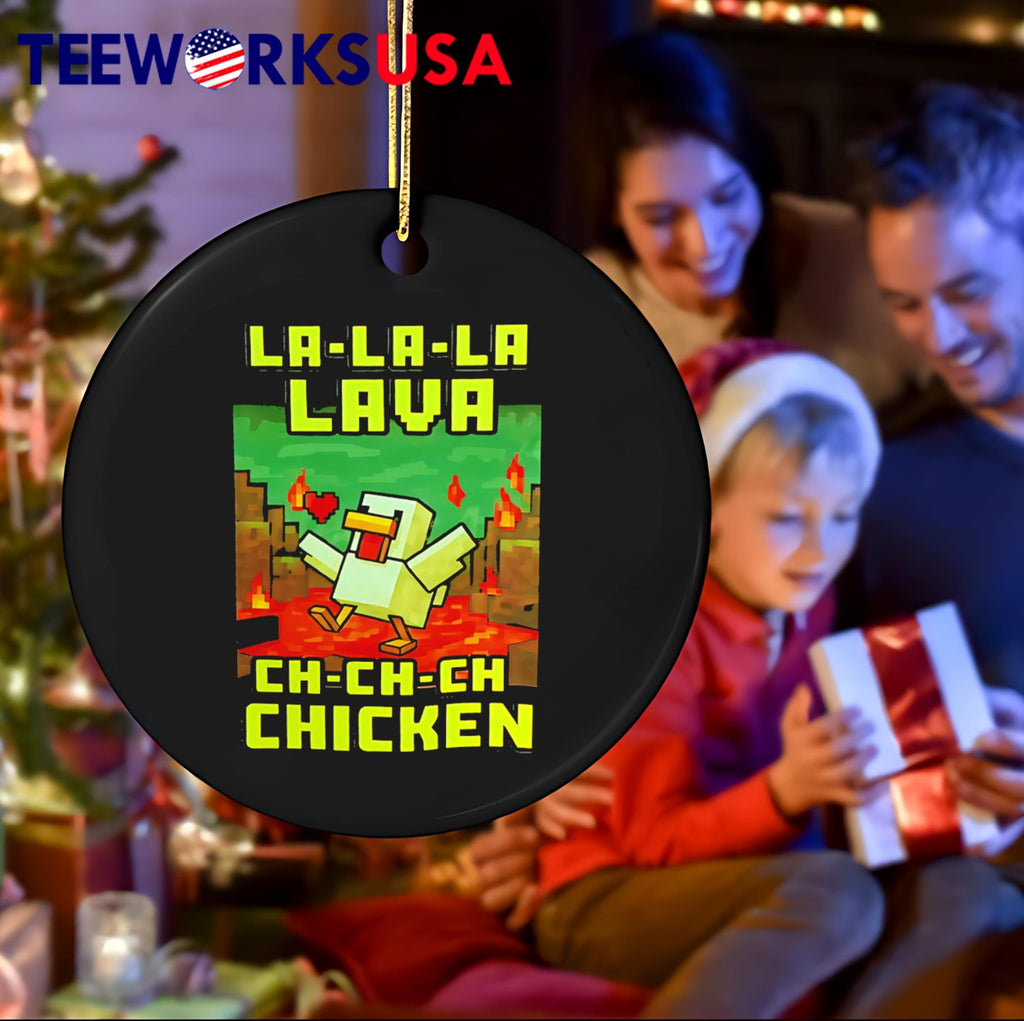 La-la-la Lava Ch-ch-ch Chicken - Adult & Kids T-Shirts, Sweatshirts & Hoodies apparel design preview 4