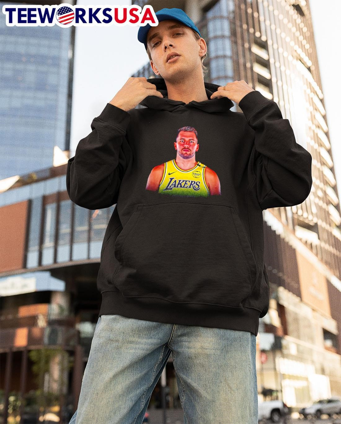 Lakers vs. Clippers Luka playing tonight - Adult & Kids T-Shirts, Sweatshirts & Hoodies apparel design preview 3
