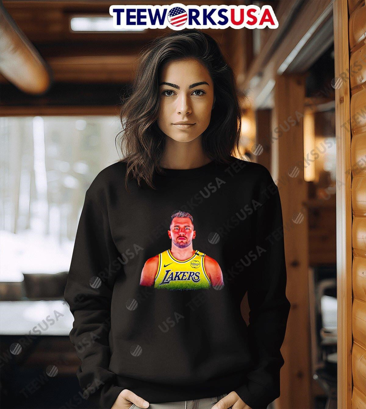 Lakers vs. Clippers Luka playing tonight - Adult & Kids T-Shirts, Sweatshirts & Hoodies apparel design preview 6