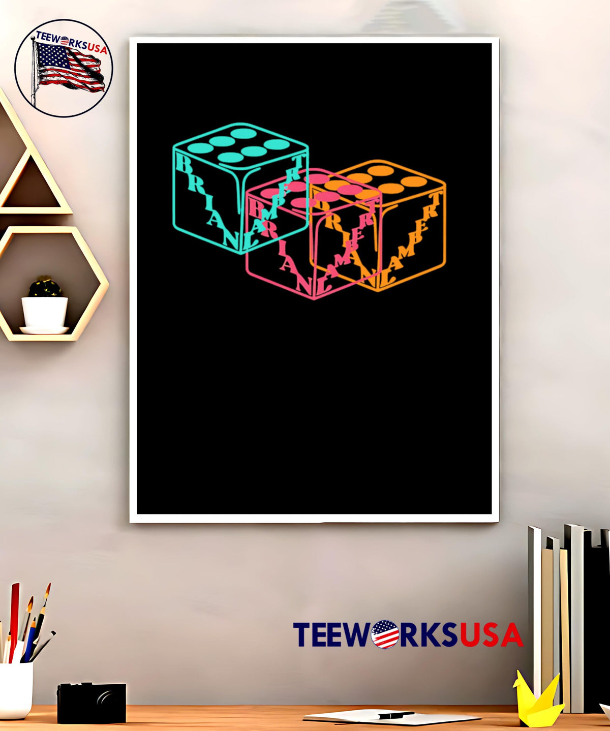 Lambert Fiesta Dice design - Adult & Kids T-Shirts, Sweatshirts & Hoodies apparel design preview 5