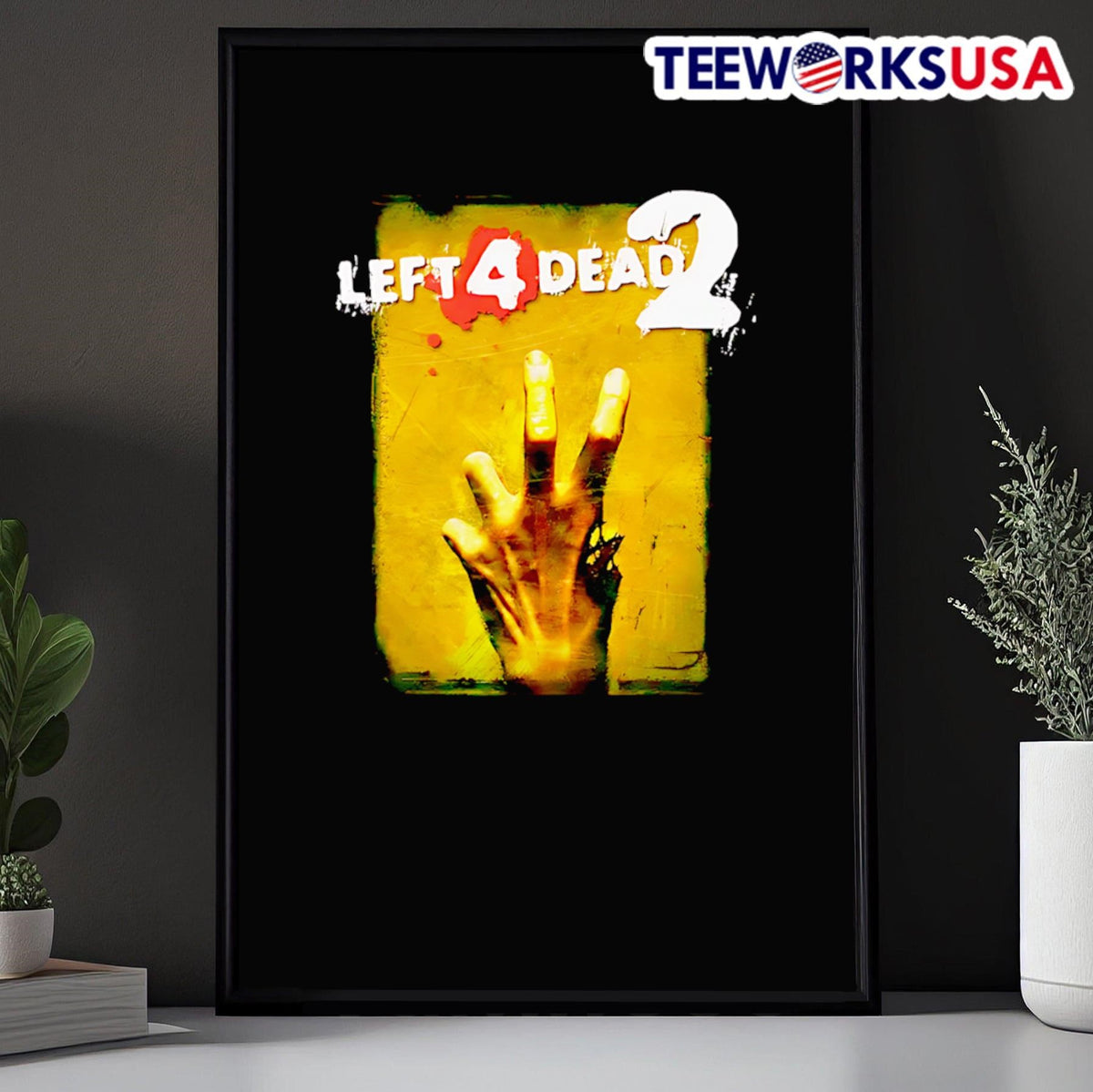 Left 4 Dead 2 hand retro - Adult & Kids T-Shirts, Sweatshirts & Hoodies apparel design preview 5