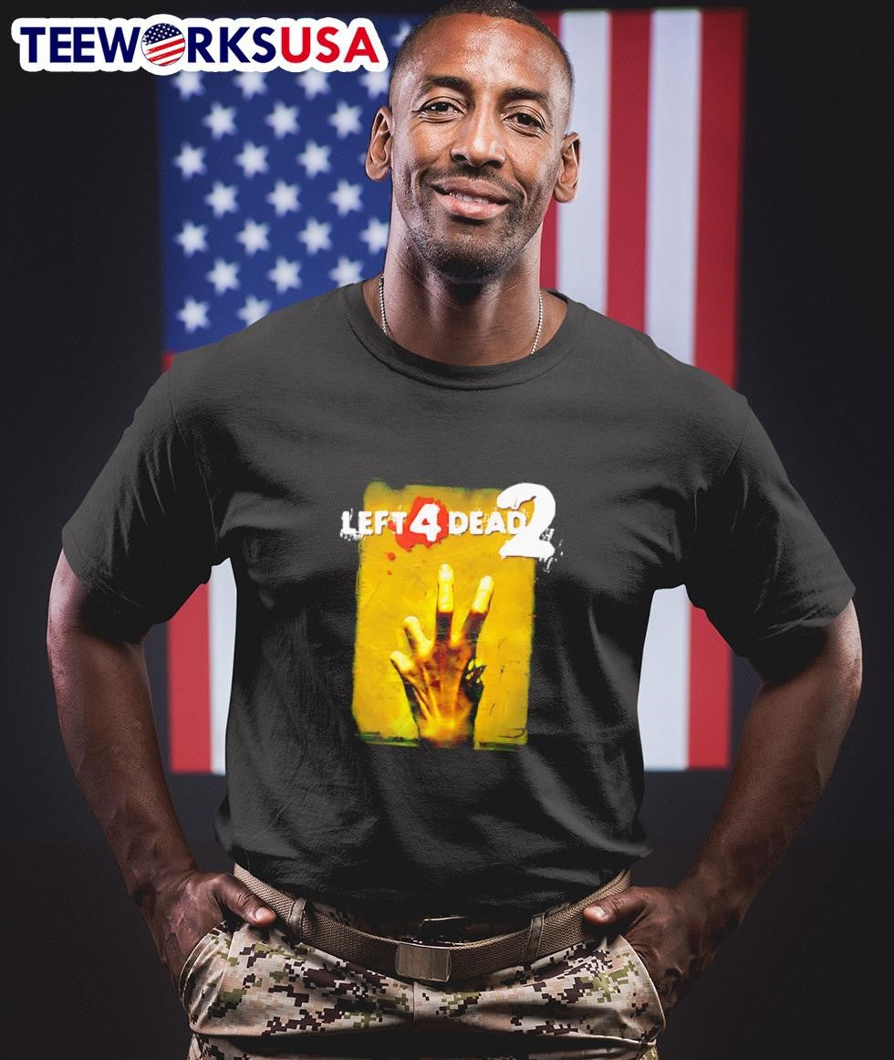 Left 4 Dead 2 hand retro - Adult & Kids T-Shirts, Sweatshirts & Hoodies apparel design preview 1