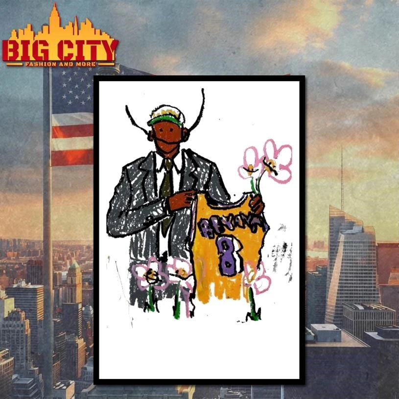 Legend Kobe Bryant Tribute Doodles - Adult & Kids T-Shirts, Sweatshirts & Hoodies apparel design preview 4