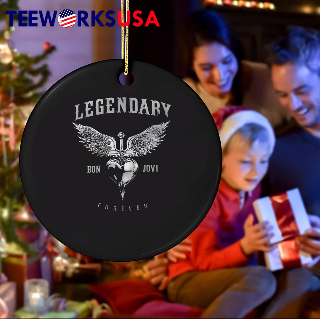 Legendary Bon Jovi Forever Winged Heart Sword - Adult & Kids T-Shirts, Sweatshirts & Hoodies apparel design preview 4