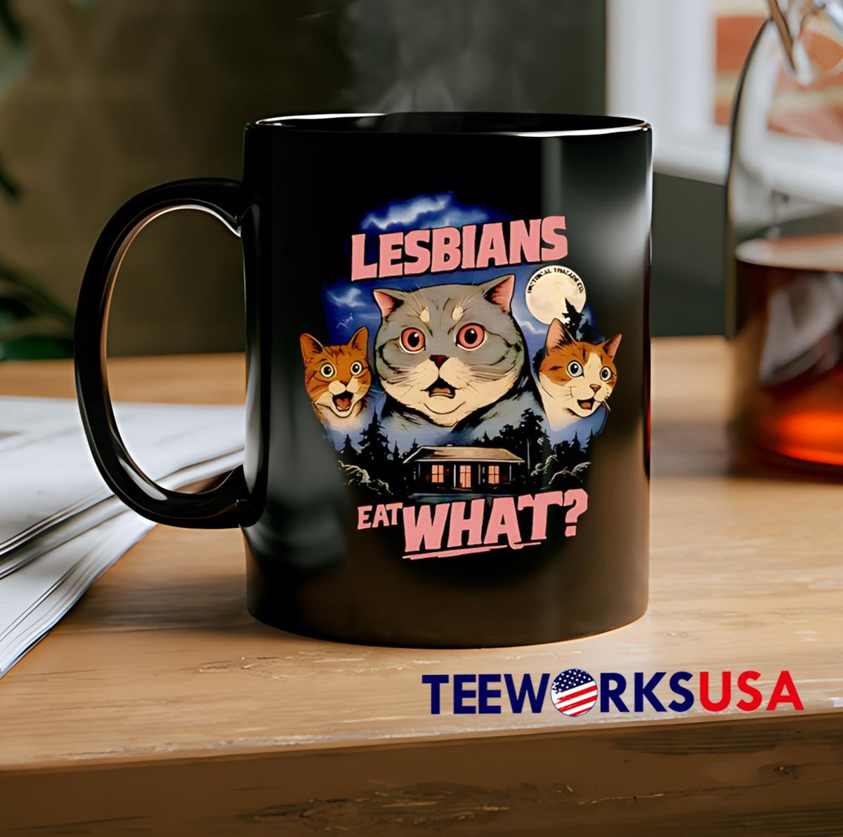Lesbians eat what Cats - Adult & Kids T-Shirts, Sweatshirts & Hoodies apparel design preview 2
