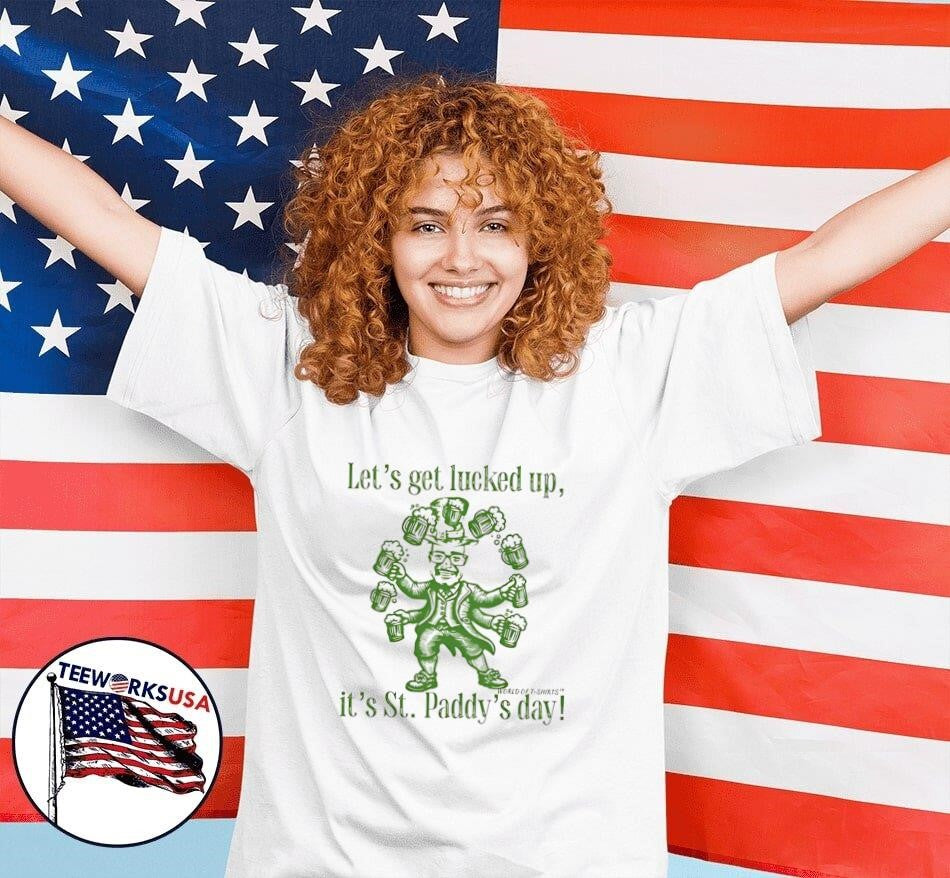 Let's Get Lucked Up It's St Paddy's Day - Adult & Kids T-Shirts, Sweatshirts & Hoodies apparel design preview 7
