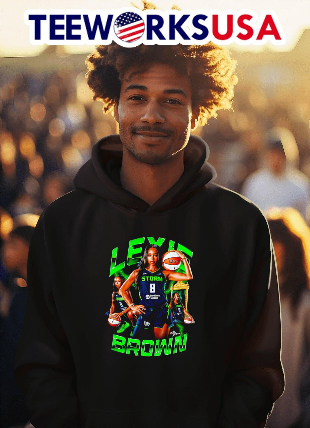 Lexie Brown Seattle Storm graphic - Adult & Kids T-Shirts, Sweatshirts & Hoodies apparel design preview 2