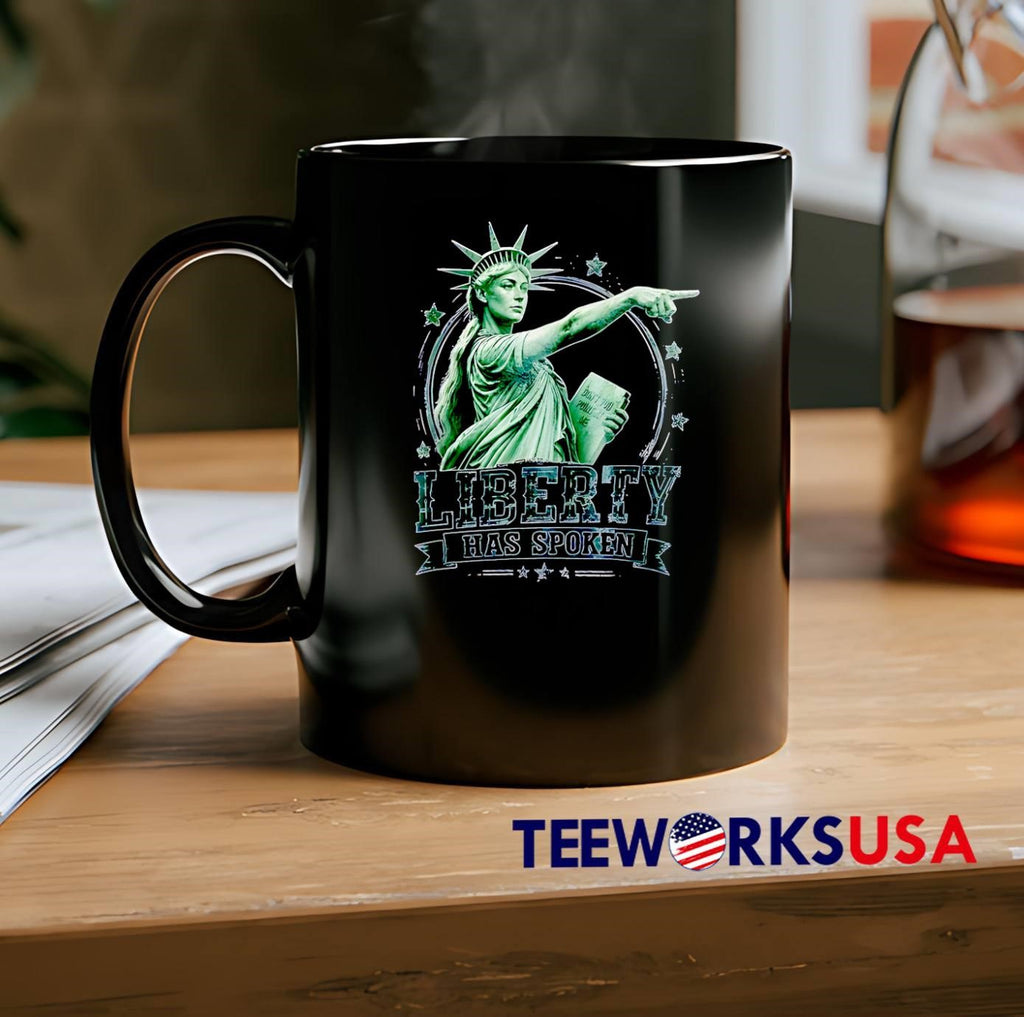 Liberty Has Spoken Statue Pointing Finger Dont You - Adult & Kids T-Shirts, Sweatshirts & Hoodies apparel design preview 2