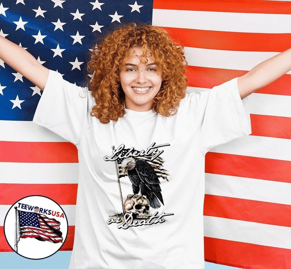 Liberty or Death Eagle - Adult & Kids T-Shirts, Sweatshirts & Hoodies apparel design preview 7