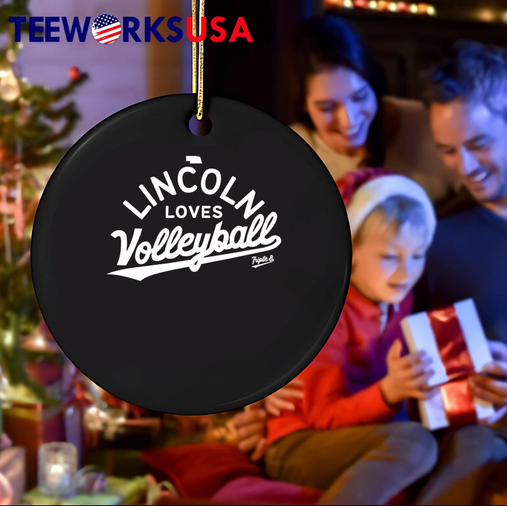 Lincoln Loves Volleyball - Adult & Kids T-Shirts, Sweatshirts & Hoodies apparel design preview 4