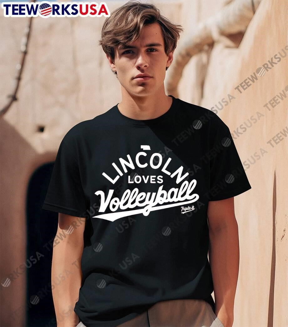 Lincoln Loves Volleyball - Adult & Kids T-Shirts, Sweatshirts & Hoodies apparel design preview 1