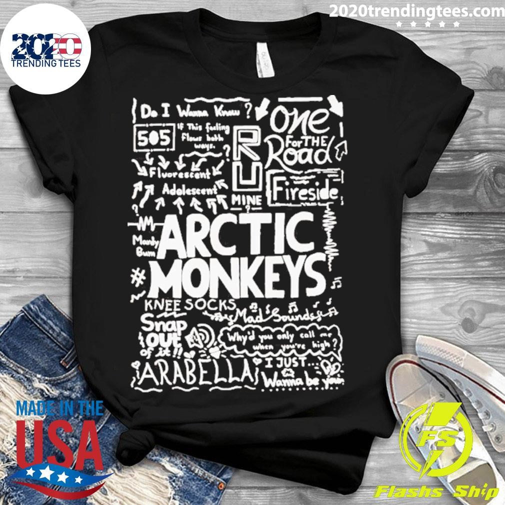 List Songs Arctic Monkeys - Adult & Kids T-Shirts, Sweatshirts & Hoodies apparel design preview 3