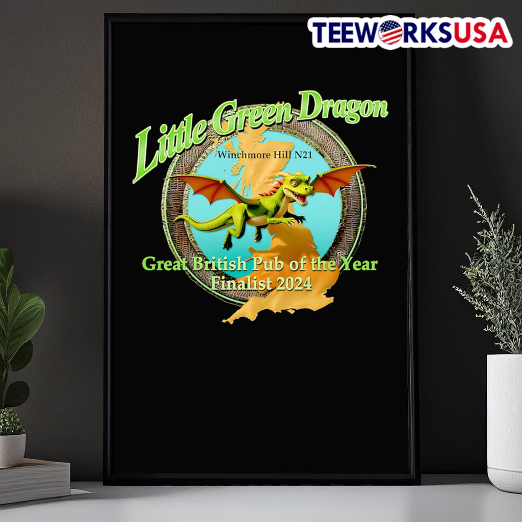 Little Green Dragon great British pub of the year - Adult & Kids T-Shirts, Sweatshirts & Hoodies apparel design preview 5