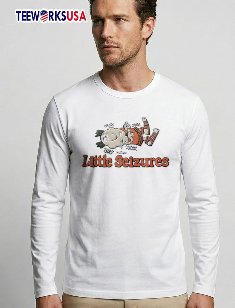 Little Seizures cartoon character lying down shaking - Adult & Kids T-Shirts, Sweatshirts & Hoodies apparel design preview 3