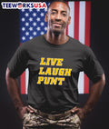 Live laugh punt Iowa Hawkeyes - Adult & Kids T-Shirts, Sweatshirts & Hoodies apparel design preview 1