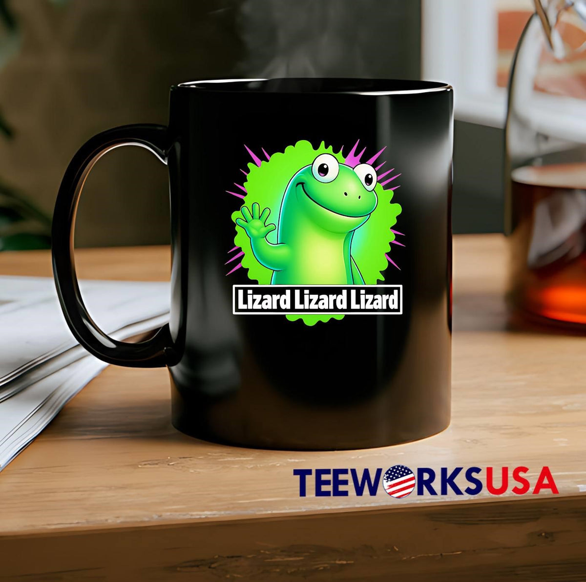 Lizard Weirdcore Animal - Adult & Kids T-Shirts, Sweatshirts & Hoodies apparel design preview 2