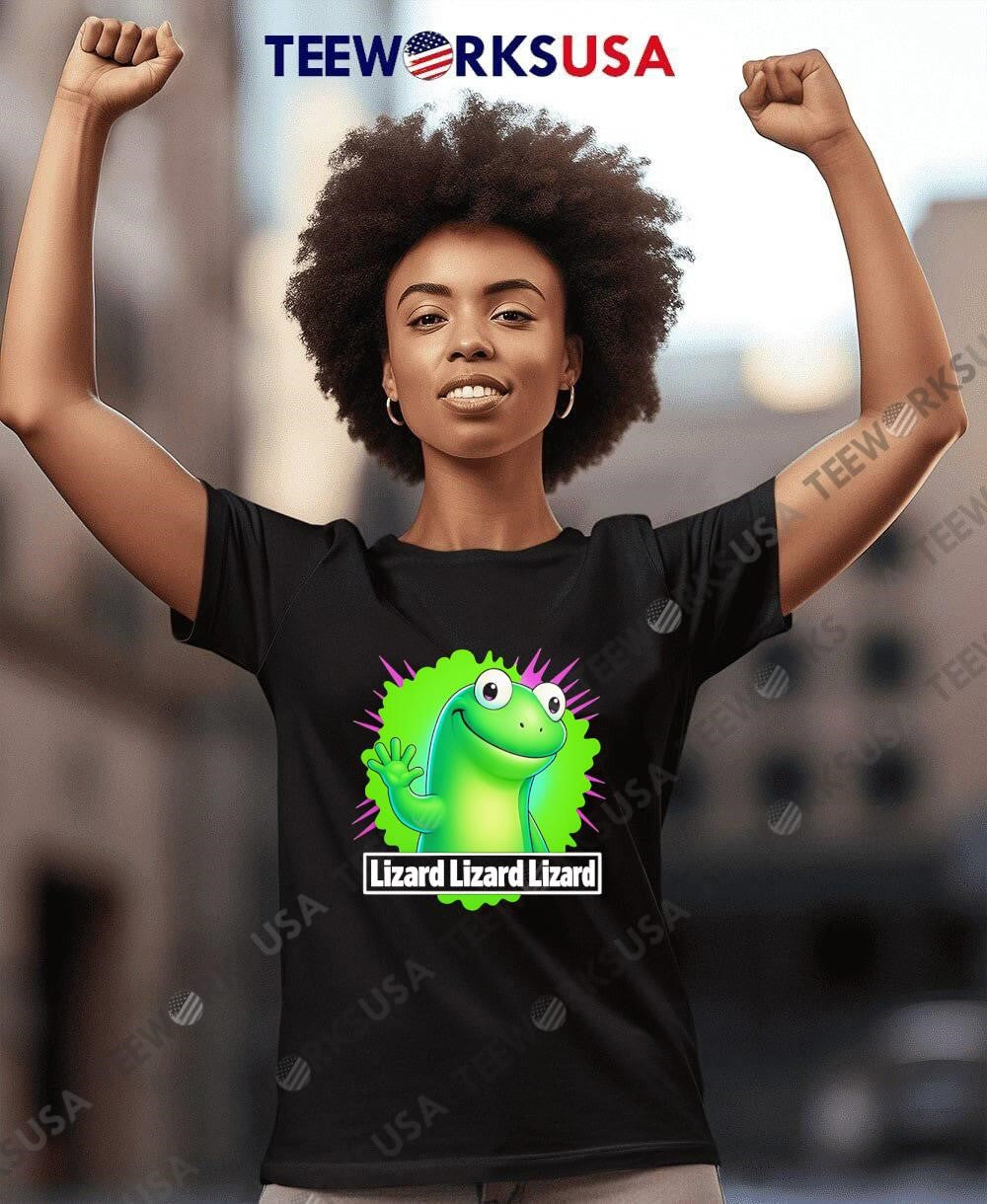 Lizard Weirdcore Animal - Adult & Kids T-Shirts, Sweatshirts & Hoodies apparel design preview 8
