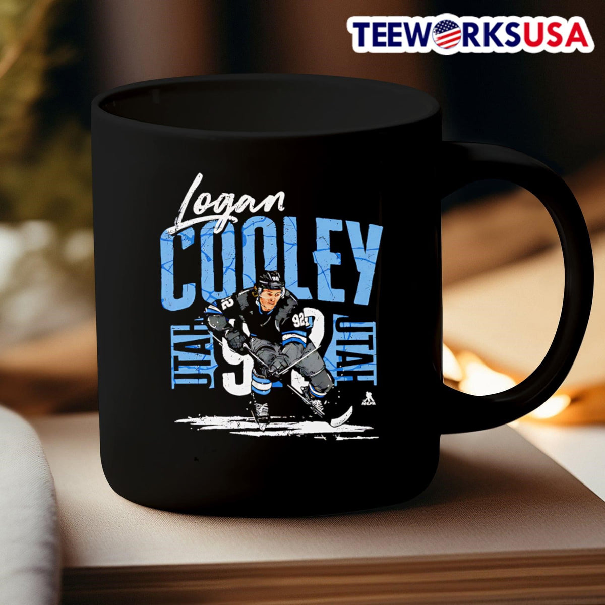 Logan Cooley Utah hockey player name - Adult & Kids T-Shirts, Sweatshirts & Hoodies apparel design preview 3