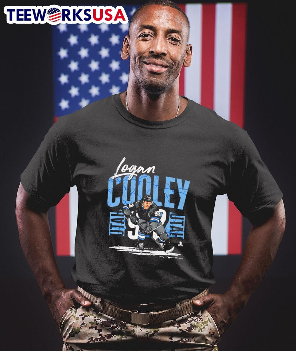 Logan Cooley Utah hockey player name - Adult & Kids T-Shirts, Sweatshirts & Hoodies apparel design preview 1
