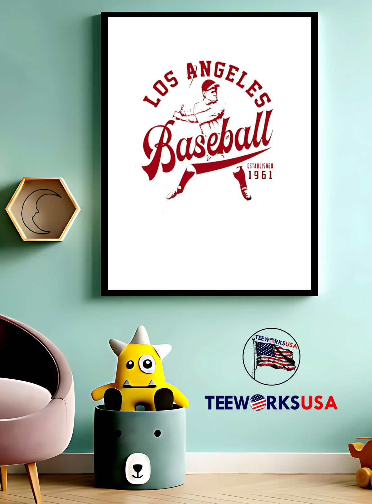 Los Angeles Angels est 1961 - Adult & Kids T-Shirts, Sweatshirts & Hoodies apparel design preview 4