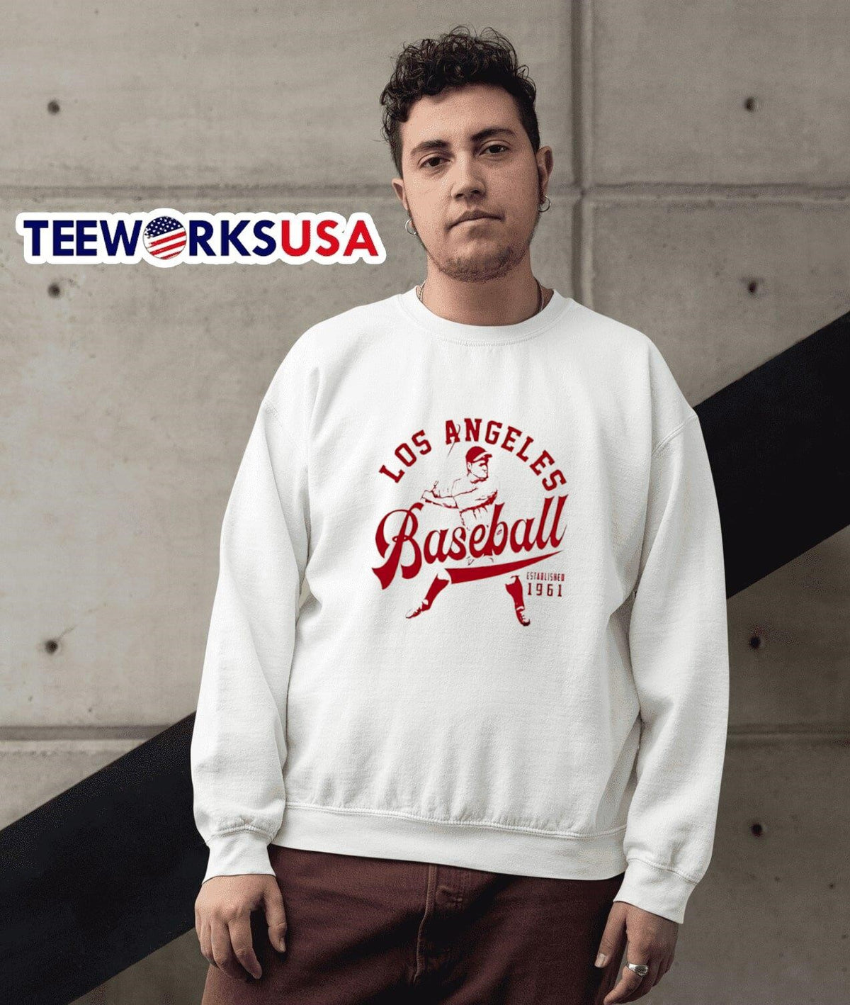 Los Angeles Angels est 1961 - Adult & Kids T-Shirts, Sweatshirts & Hoodies apparel design preview 5