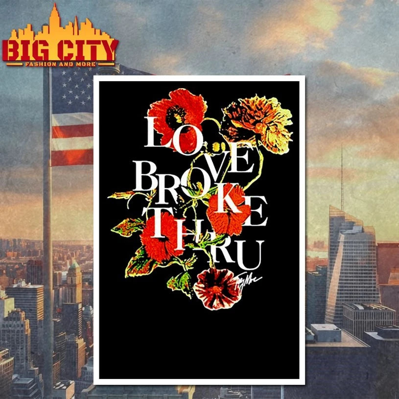 Love Broke Thru Flower Beige - Adult & Kids T-Shirts, Sweatshirts & Hoodies apparel design preview 4